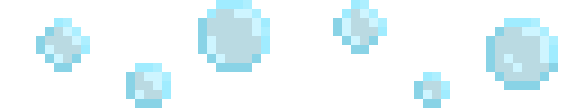 bulles d'eau en pixel art